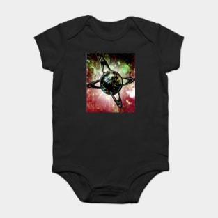 Dual Ringed Planet Baby Bodysuit